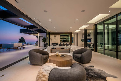 Living room - contemporary living room idea in Los Angeles