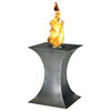 Concave Portable Ventless Tabletop Ethanol Fireplace