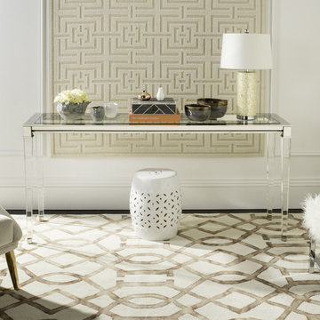 Modern Console Tables with Lucite