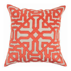 Moroccan Screen Rust Pillow by Bandhini Homewear Design - Decorative Pillows