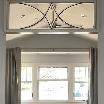Beveled Transom over Bedroom Door - Style Guide - Beveled Glass
