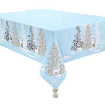 Winter Wonderland Table Cloth, 70x144