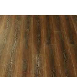 Artisan Floors - Delano II Vintage Handscraped Brown Sugar, Frost Bite - Laminate Flooring