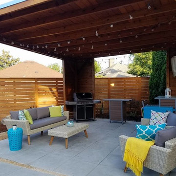 Northeast Portland - Blessing Landscape Design, Client Installed Backyard