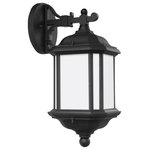 Generation Lighting Collection - Sea Gull Lighting 1-Light Outdoor Lantern, Black - Blubs Not Included