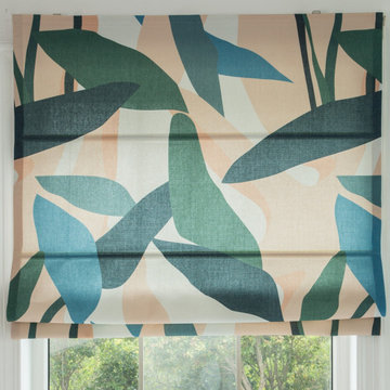 Leaf Vine Roman Shades, Roman blinds, window treatments