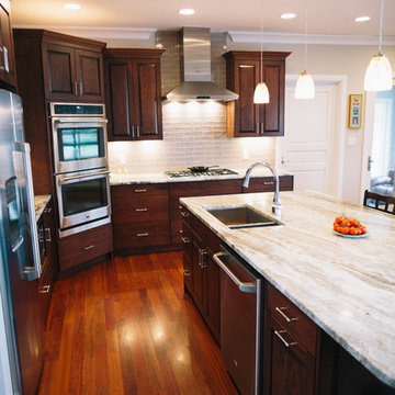 Kempsville Cabinets- Cherry Custom Kitchen