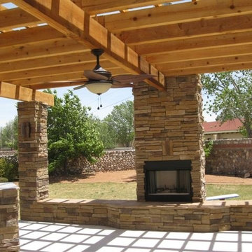 Pergola and outdoor grilling