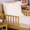 White Toddler Sheets 3-Piece Cotton Bed Sheet Set
