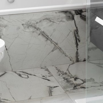 Bathroom - Raddix Marble-Effect Carving Porcelain Matt Tile