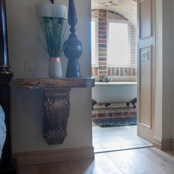 Master Bedroom Built in Tables