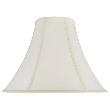 30031 Bell Shape Spider Lamp Shade, Ivory, 16" wide, 6"x16"x12"