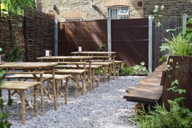 This is an example of a rustic garden in London.