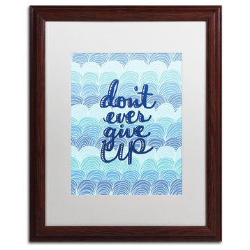 Elizabeth Caldwell 'Don't Give Up Waves' Art, Wood Frame, White Mat, 16x20