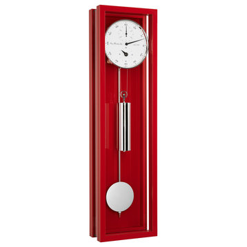 Hermle's Emmett Red Cable Driven Long Case Wall Clock