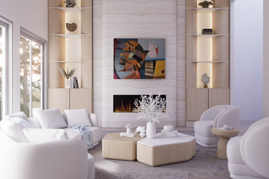 Inspiration for a timeless living room remodel in San Diego
