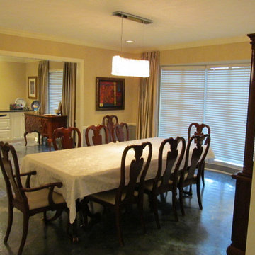 Meyerland Entry Hall, Dining Room and Serving Room
