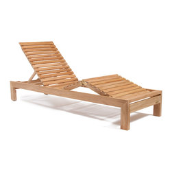 Wintons Teak Azure Lounger - Outdoor Lounge Furniture