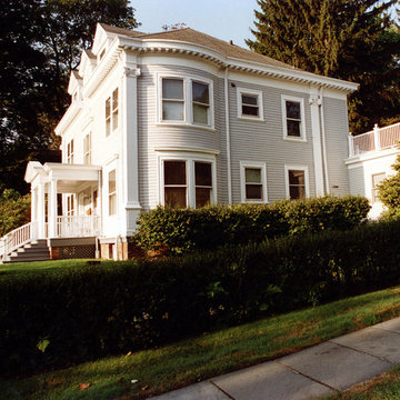 Montclair Neoclassical Front Portico, Garage & Kitchen Addition