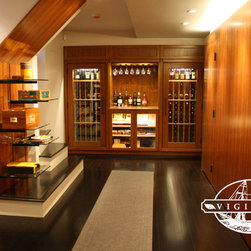 Wine and Cigar Cabinet - Brookline, MA - Molding And Trim