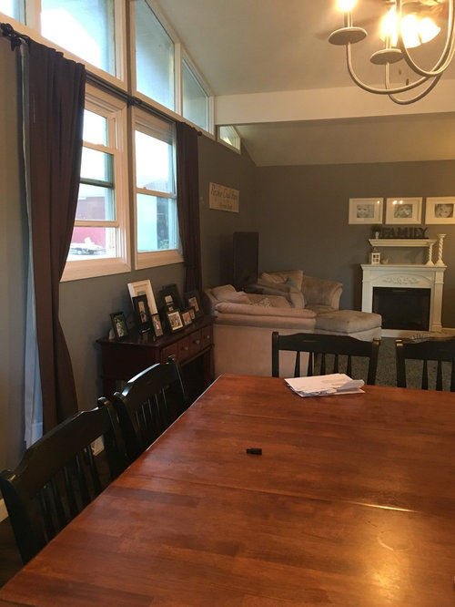 Space between dining room and living room