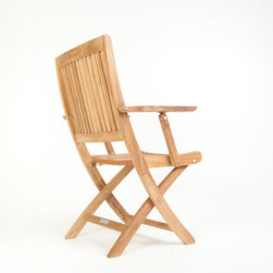 Wintons Teak Rennes Folding Chair - Outdoor Dining Chairs