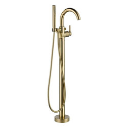 Trinsic 1-Handle Floor-Mount Roman Tub Faucet - Bathtub Faucets