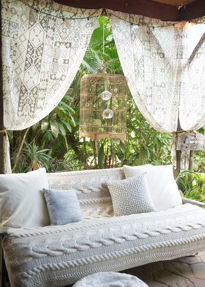 Shabby-chic Style Patio by Ashley Camper Photography