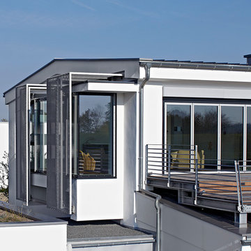 Verbindung Haupthaus - Anbau mit Dachterrasse
