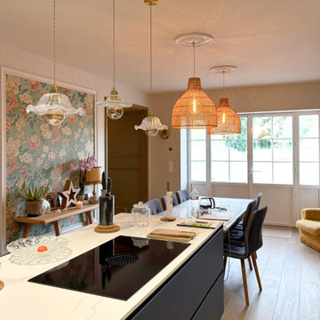 Cuisine ouverte sur salon