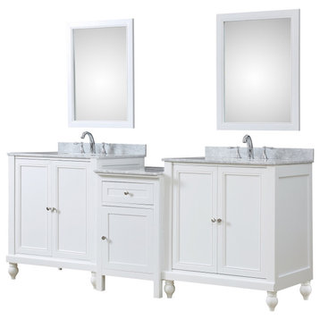 83" Classic Hybird Bath and Make Up Vanity