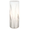 Rivato Table Lamp, White/Chrome With Glass White/Chrome Decor Shade