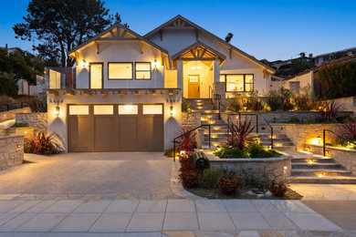 Inspiration for a contemporary exterior home remodel in San Diego