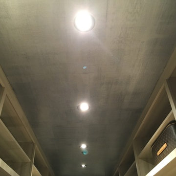 Master Bedroom Closet with Metallic Cross-Hatch