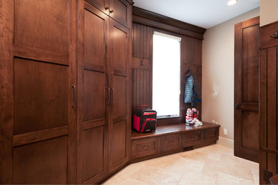 Elegant entryway photo in Calgary