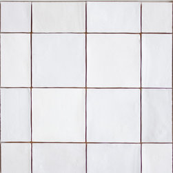 Mestizaje Zellige Ceramic Tile- White - Wall And Floor Tile
