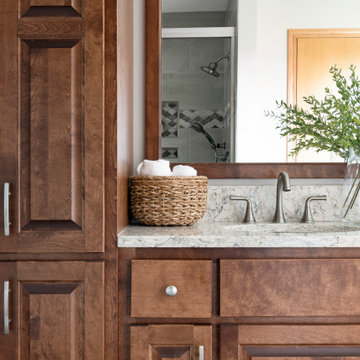 Mocha Mornings Bathroom Remodel | Savage, MN | White Birch Design