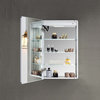 LED Mirror Medicine Cabinet With Defogger, Dimmer and Outlets, 20" Left