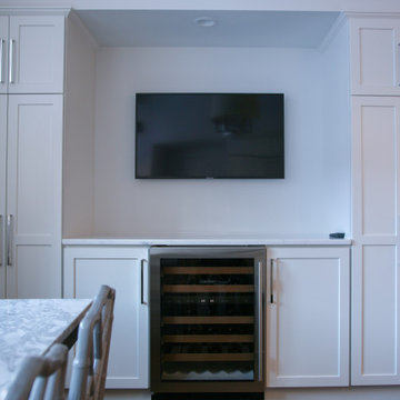 Modern White Condo Kitchen - Beacon Hill Boston, MA