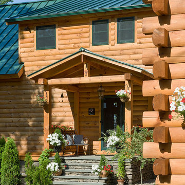 Log Homes & Cabins - Coventry Log Homes - Custom Craftsman #3