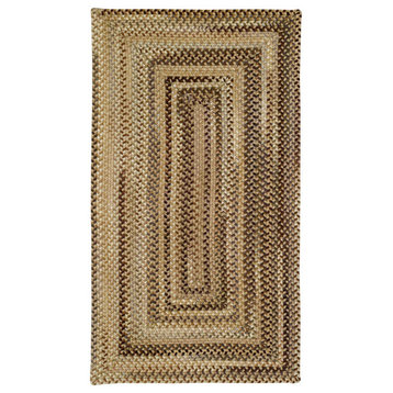 Capel Manchester Beige Hues 0048_750 Braided Rugs - 27" X 9' Runner Concentric R