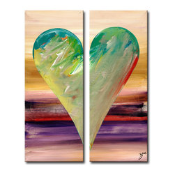 Ready2HangArt - Heartwork "Istanbul" 2-Piece Canvas Art Set, 40"x16" - Prints And Posters
