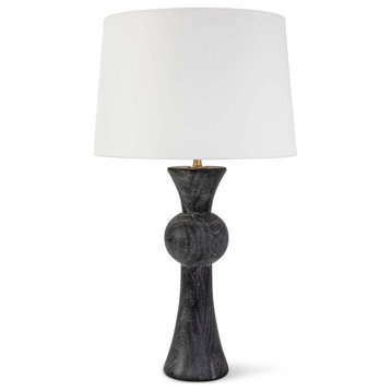 Vaughn Wood Table Lamp, Limed Oak
