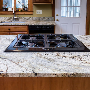 Leathered Typhoon Bordeaux Kitchen