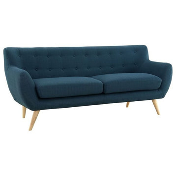 Hawthorne Collection Fabric Sofa in Azure