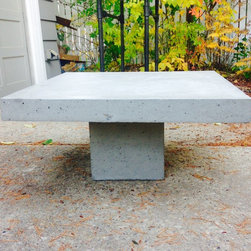 SQUARE Outdoor Concrete Coffee Table - Outdoor Coffee Tables