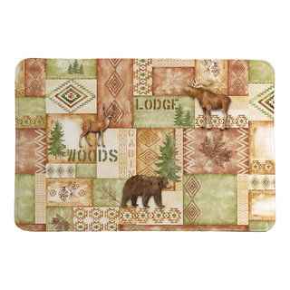 Laural Home Trail Ridge Rust Memory Foam Rug, 21