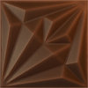 Diamond EnduraWall 3D Wall Panel, 19.625"Wx19.625"H, Aged Metallic Rust