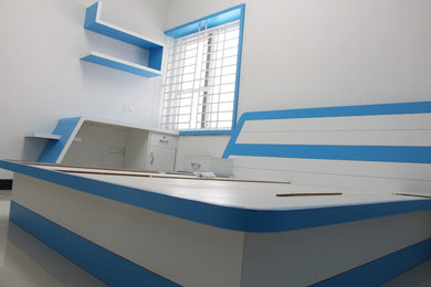 Example of a bedroom design in Other