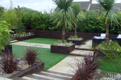 This is an example of a modern garden in Kent.
